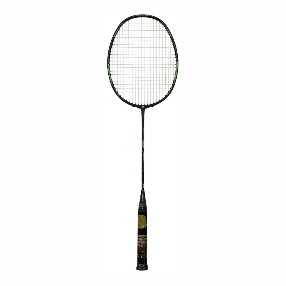 Apacs Honor Pro Unstrung Badminton Racquet (Grey, 4U G1, 84g) features head-heavy balance, 38lbs tension, and Compact Power Quad Voltaic frame for pro smashes. - Best Price online Prokicksports.com