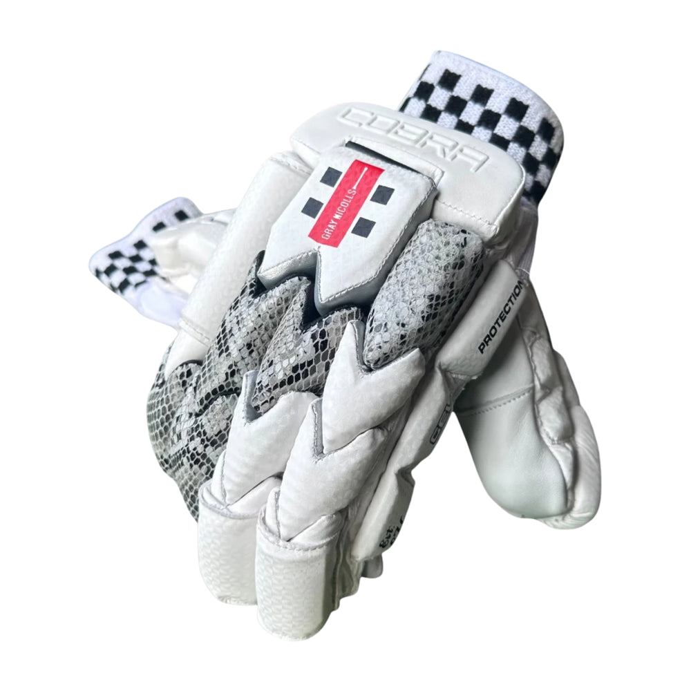 Gray Nicolls Cobra Batting Gloves – Adult Right Hand | Lightweight Power Gloves with Premium Leather Palm & Flexi-Finger Protection - Best Price online Prokicksports.com