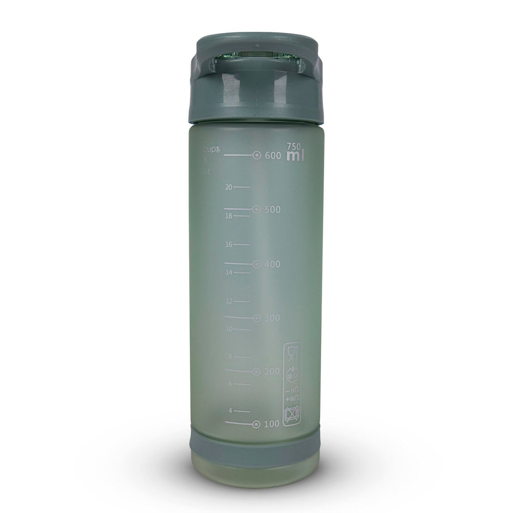 Vector X 600ML Plastic Sports Water Bottle | Leak-Proof Flip Top Cap | Non-Toxic BPA Free | Hydration Bottle with Easy Carry Handle & Volume Markings - Best Price online Prokicksports.com