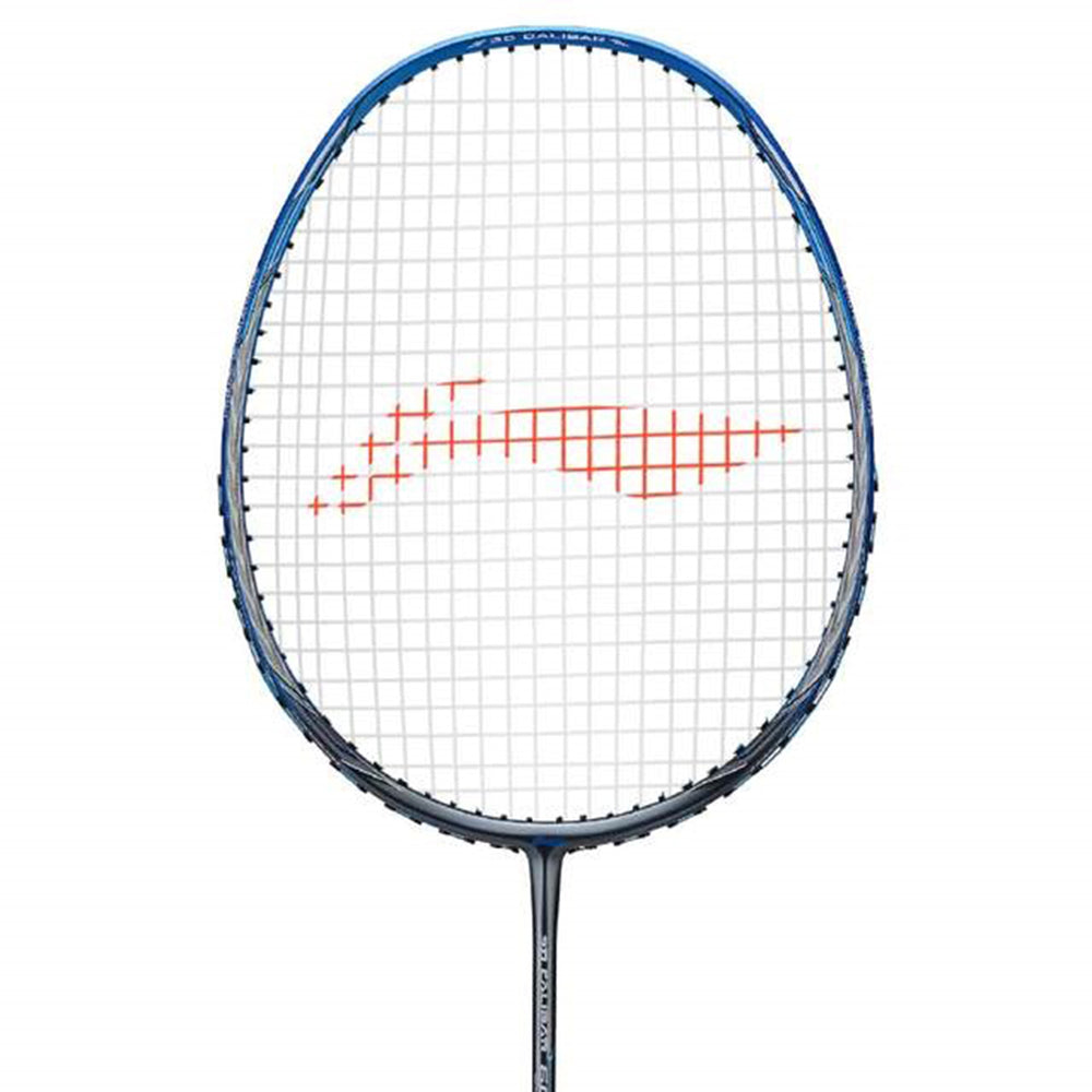 Li-Ning 3D Calibar 600C Combat Badminton Racket | G5 Unstrung Professional Racquet for Power & Precision | Blue/Grey | 3D Calibar Technology | Ultra-Strong Carbon Fiber Frame - Best Price online Prokicksports.com