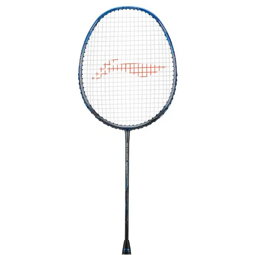 Li-Ning 3D Calibar 600C Combat Badminton Racket | G5 Unstrung Professional Racquet for Power & Precision | Blue/Grey | 3D Calibar Technology | Ultra-Strong Carbon Fiber Frame - Best Price online Prokicksports.com