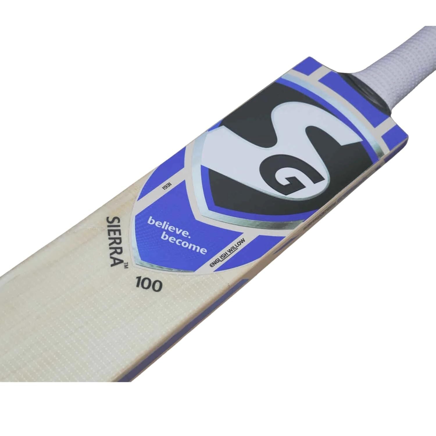 SG Sierra 100 Cricket Bat | Premium English Willow | Thick Edges (42mm) | Lightweight (1150-1250g) | Pro Performance - Best Price online Prokicksports.com
