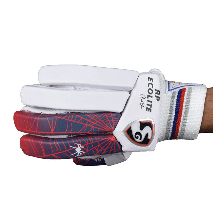 SG RP Ecolite LH Batting Gloves - Junior (Left Hand) | Superior Protection & Grip for Young Cricketers - Best Price online Prokicksports.com