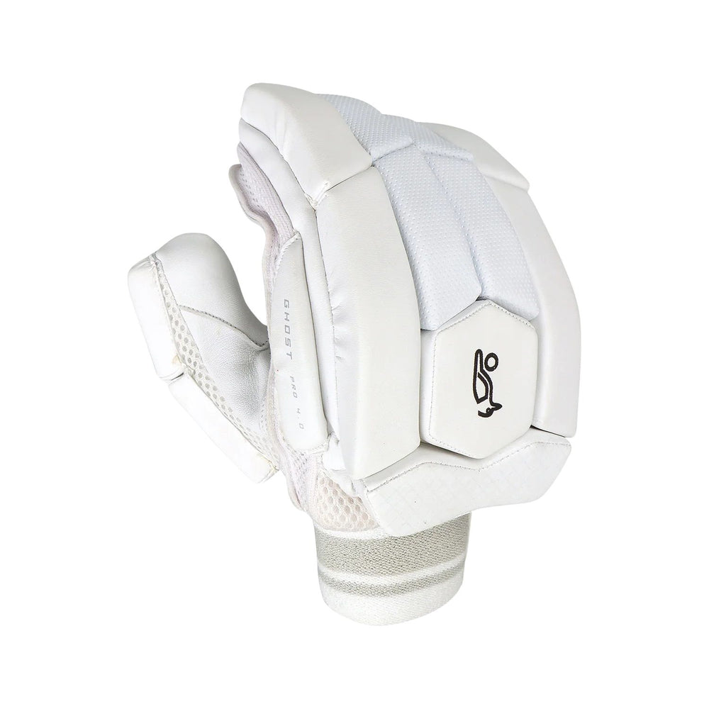 Kookaburra Ghost Pro 4.0 Left Hand Batting Gloves – Adult Cricket Gloves | Superior Comfort & Protection | White - Best Price online Prokicksports.com