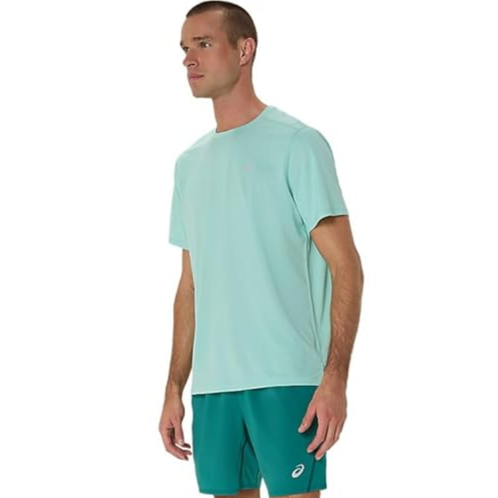 ASICS Silver SS Top Men T-Shirt Roundneck | Lightweight Breathable Tee for Training & Everyday Wear - Best Price online Prokicksports.com