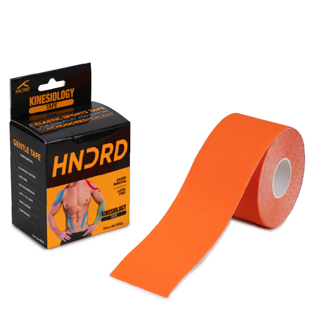 HUNDRED HBAX-2M077 Kinesiology Tape Cotton Roll (5 CM x 5 M) | Elastic Muscle Support Tape for Recovery, Pain Relief & Performance - Best Price online Prokicksports.com