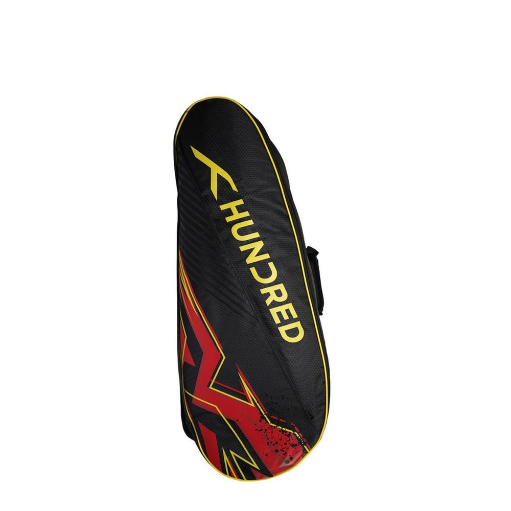 HUNDRED HBCC-2M097-3 6 in 1 Badminton Kitbag – Black | Multi-Compartment Gear Bag for Organized Storage - Best Price online Prokicksports.com