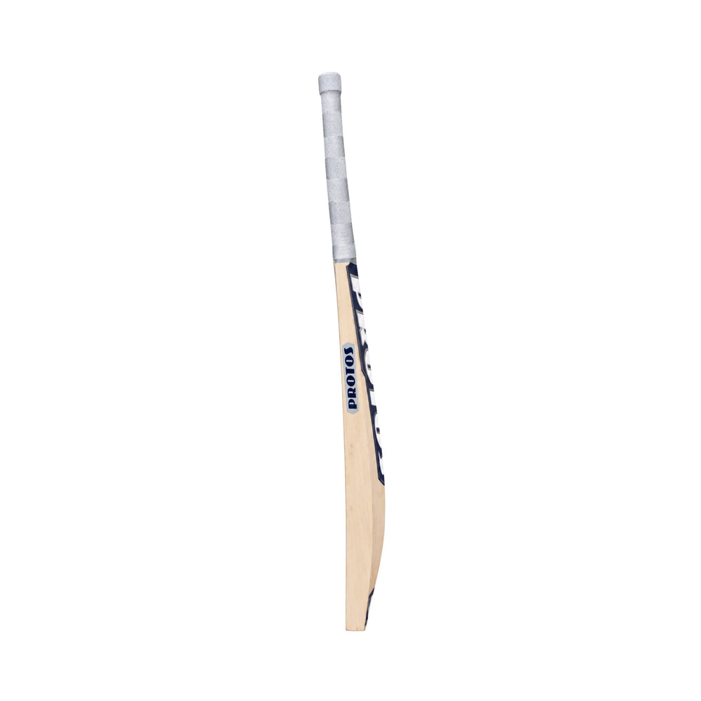 Protos Tempest English Willow Cricket Bat | Grade 4B Willow, Large Edges, Big Sweet Spot, Singapore Cane Round Handle, Silver Grip, Power Hitting