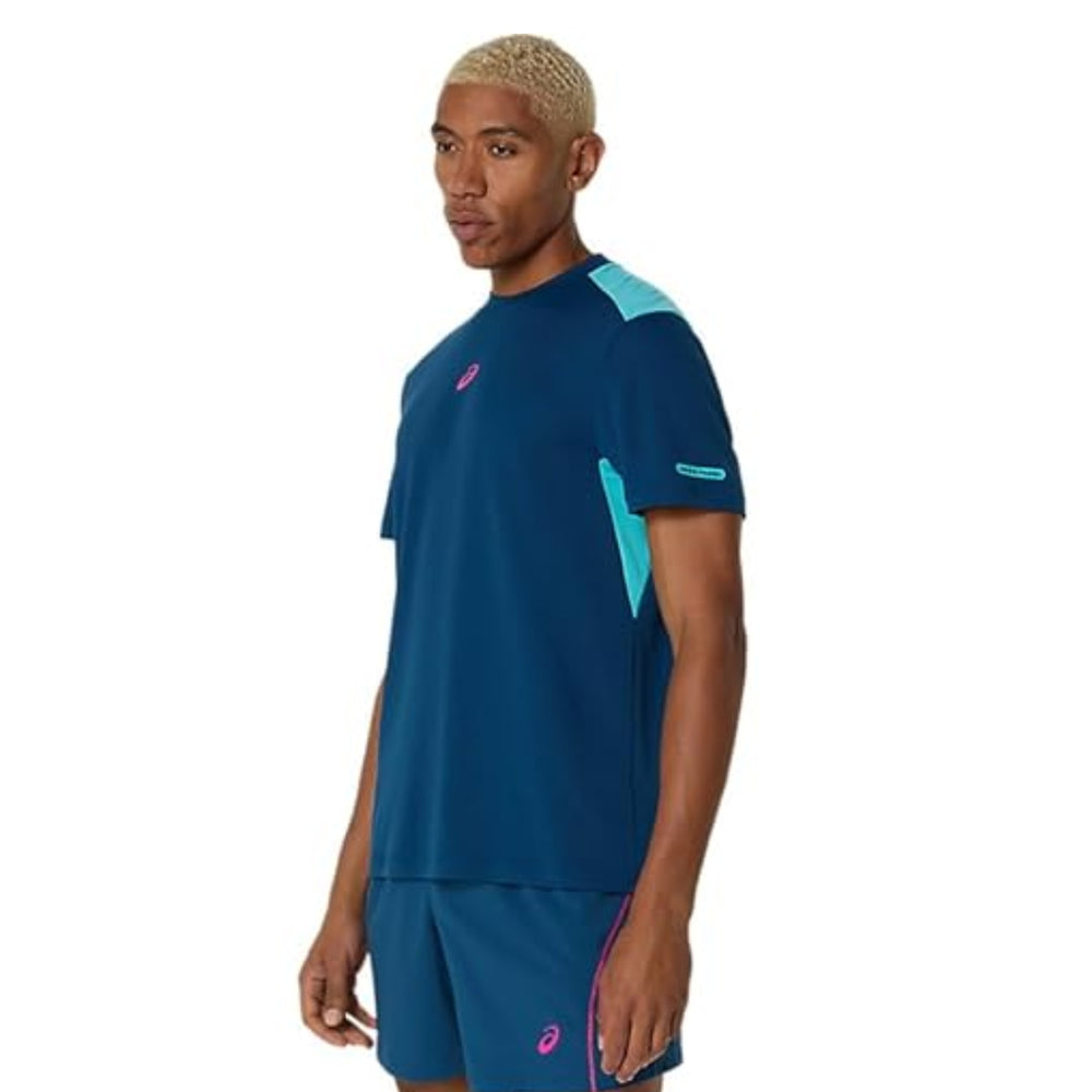 ASICS Padel Court SS Top Men T-Shirt Roundneck | Lightweight Breathable Sports Tee for Padel & Active Wear - Best Price online Prokicksports.com