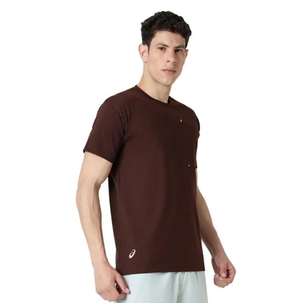 ASICS Chest Pocket SS Top for Men | Round Neck Sports T-Shirt with Pocket - Best Price online Prokicksports.com