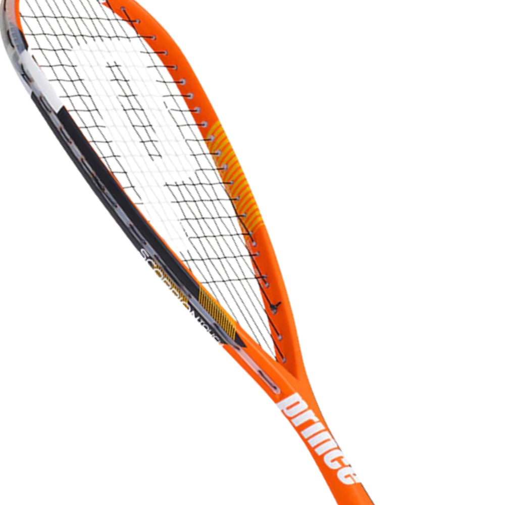 Prince Scorpian Touch 350 Squash Racquet – Orange | Control-Focused Frame with Lightweight Feel for Precision Play - Best Price online Prokicksports.com