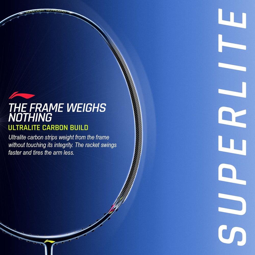 Li-Ning G-Force 6800 Superlite Unstrung Badminton Racquet, 5U G6 | Head Heavy, Flexible Shaft, Dynamic Optimum Frame