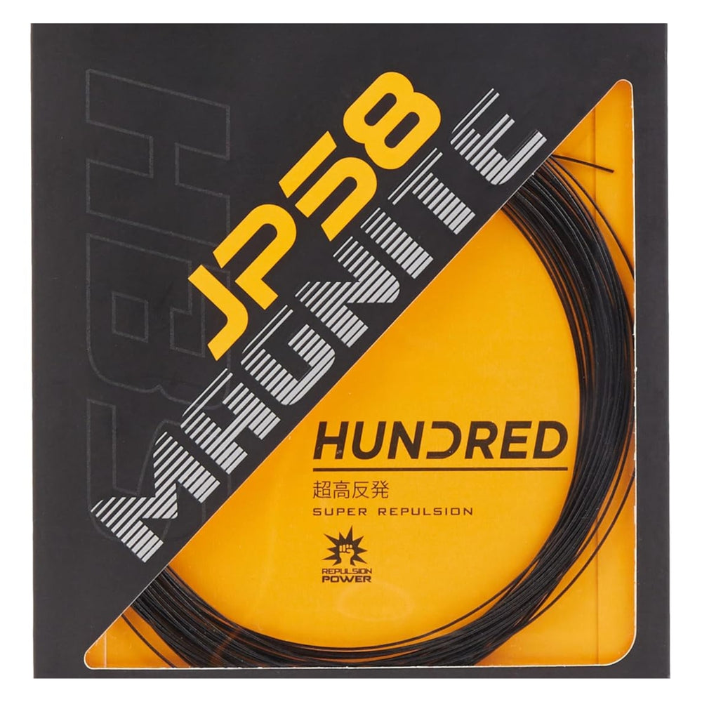 HUNDRED JP58 Magnite Badminton String (0.58mm) | Ultra-Thin High Repulsion String with Explosive Power & Crisp Sound - Best Price online Prokicksports.com