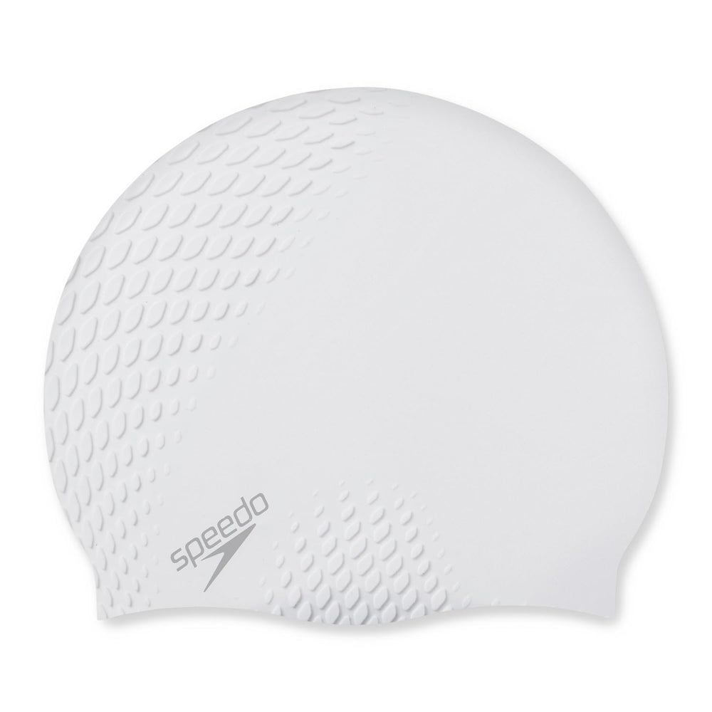 Speedo Bubble Active+ Silicone Swimming Cap – Adult | Bubble Texture Design, Snag-Free Fit, Chlorine Protection & Durable Stretch Comfort - Best Price online Prokicksports.com