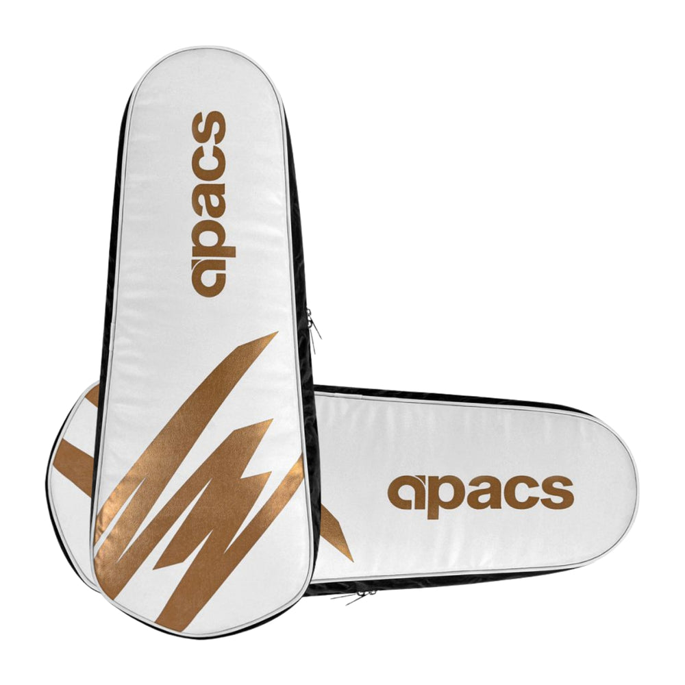 Apacs BT Series Badminton Kitbag | White/Gold/Black | Premium Kit Bag for Rackets Durable, Lightweight & Stylish - Best Price online Prokicksports.com