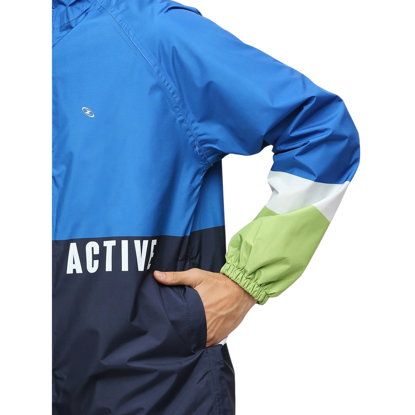 ZEEL MJ201 Men’s Waterproof Rain Jacket Fully Waterproof Polyester Jacket with PVC-Coated Lining & Adjustable Hood - Best Price online Prokicksports.com