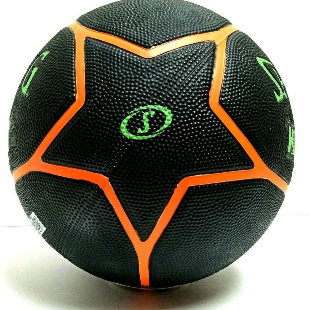 Spalding Highlight Rubber Basketball – Size 7 (29.5), Full Pebbled All‑Surface Grip, Indoor/Outdoor Training & Match Ball - Best Price online Prokicksports.com
