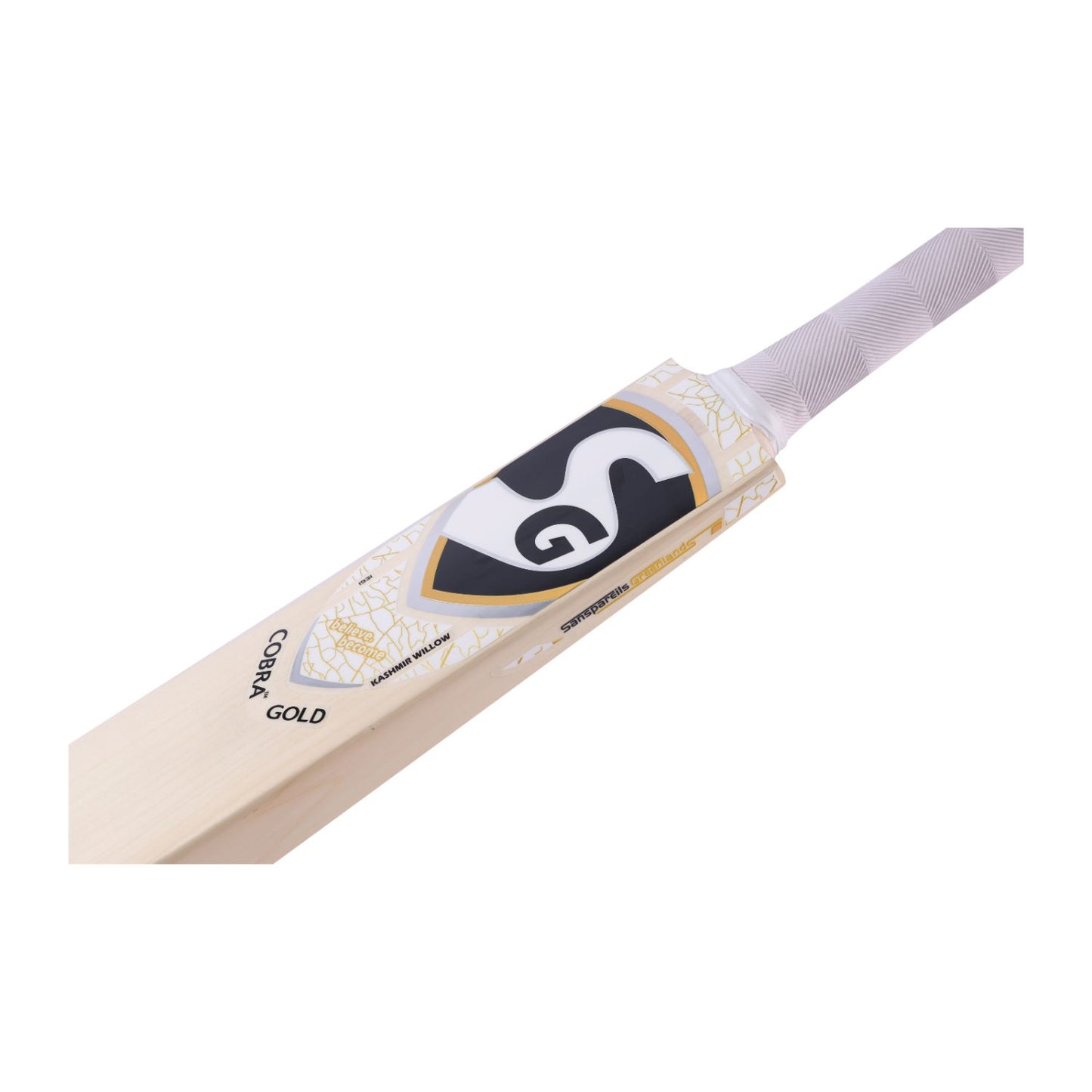 SG Cobra Gold Cricket Bat | Kashmir Willow | Thick Edges (38mm) | Lightweight (1050-1150g) | Power Design | Adult Size - Best Price online Prokicksports.com