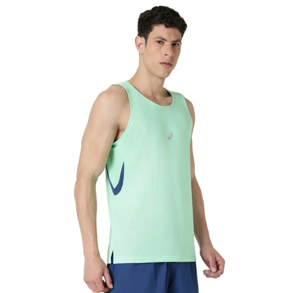 ASICS Panel Detail Sleeveless Top for Men | Sports Sleeveless T-Shirt - Best Price online Prokicksports.com