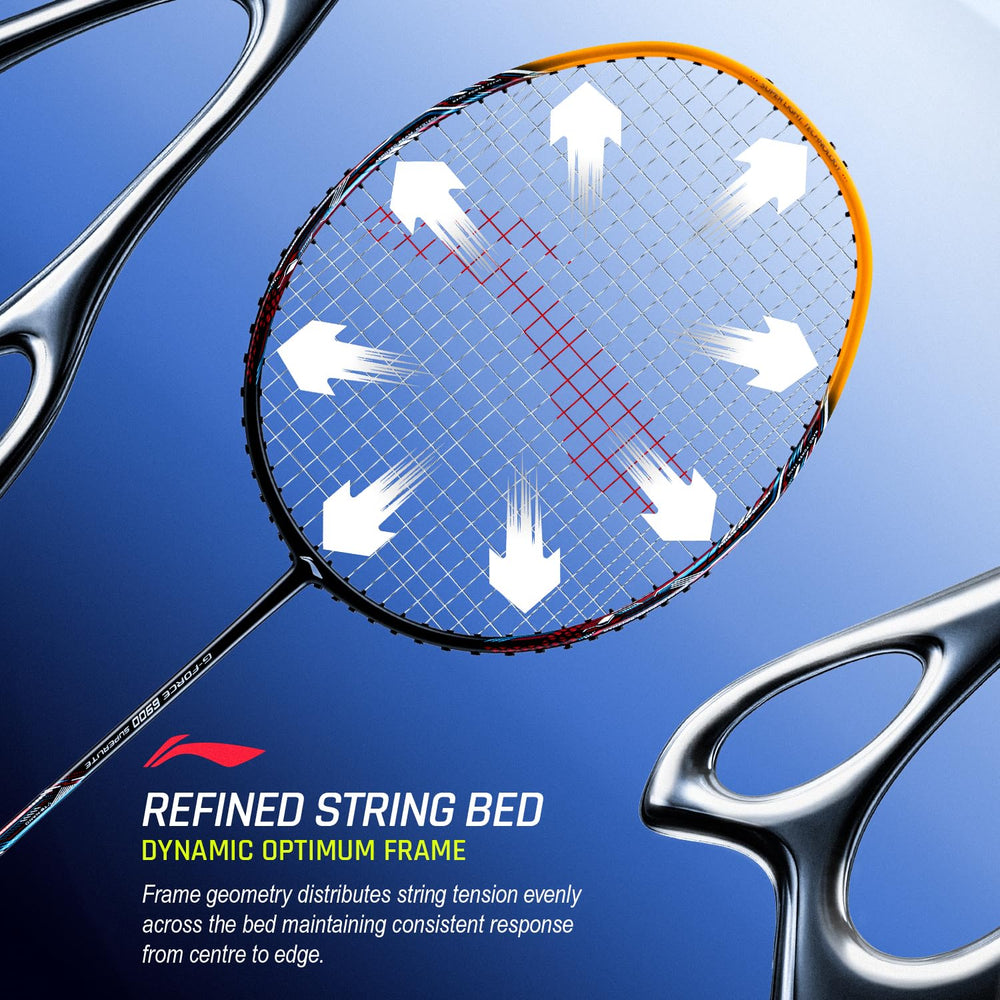 Li-Ning G-Force 6900 Superlite Unstrung Badminton Racquet, 5U G6 | Ultralite Carbon Technology | Fast Swing