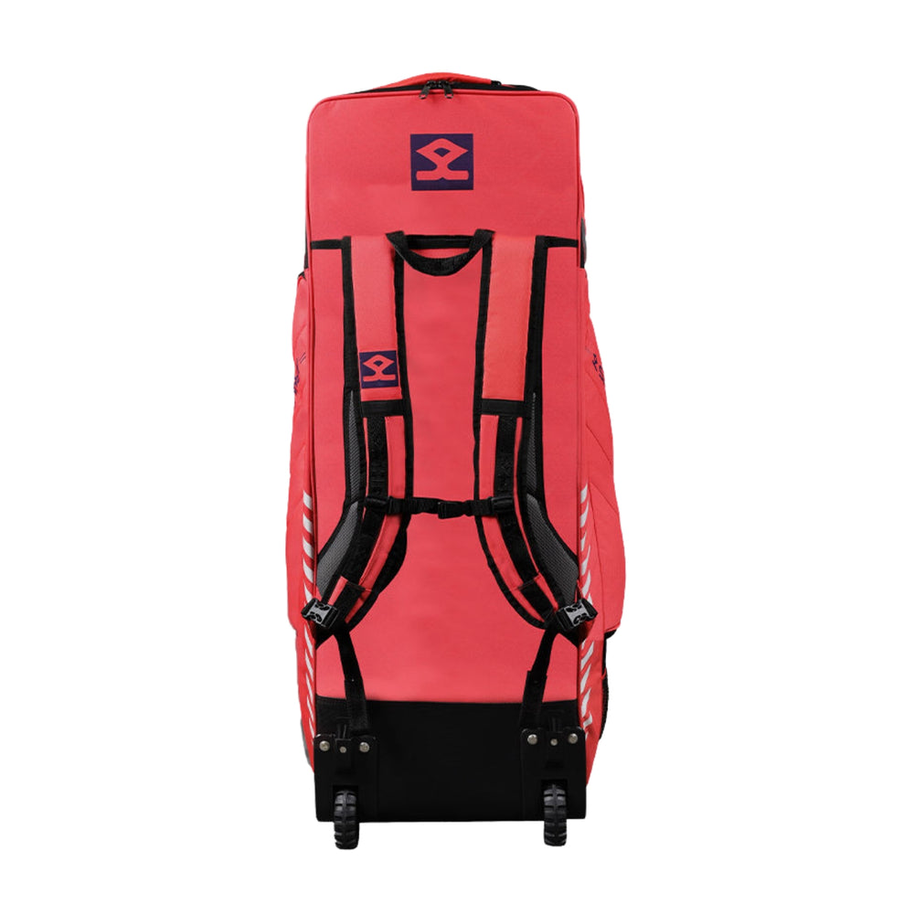Shrey 3333 Legacy Duffle Wheelie 120 Cricket Kitbag | Spacious, Durable & Easy-to-Carry Cricket Gear Bag | Red - Best Price online Prokicksports.com