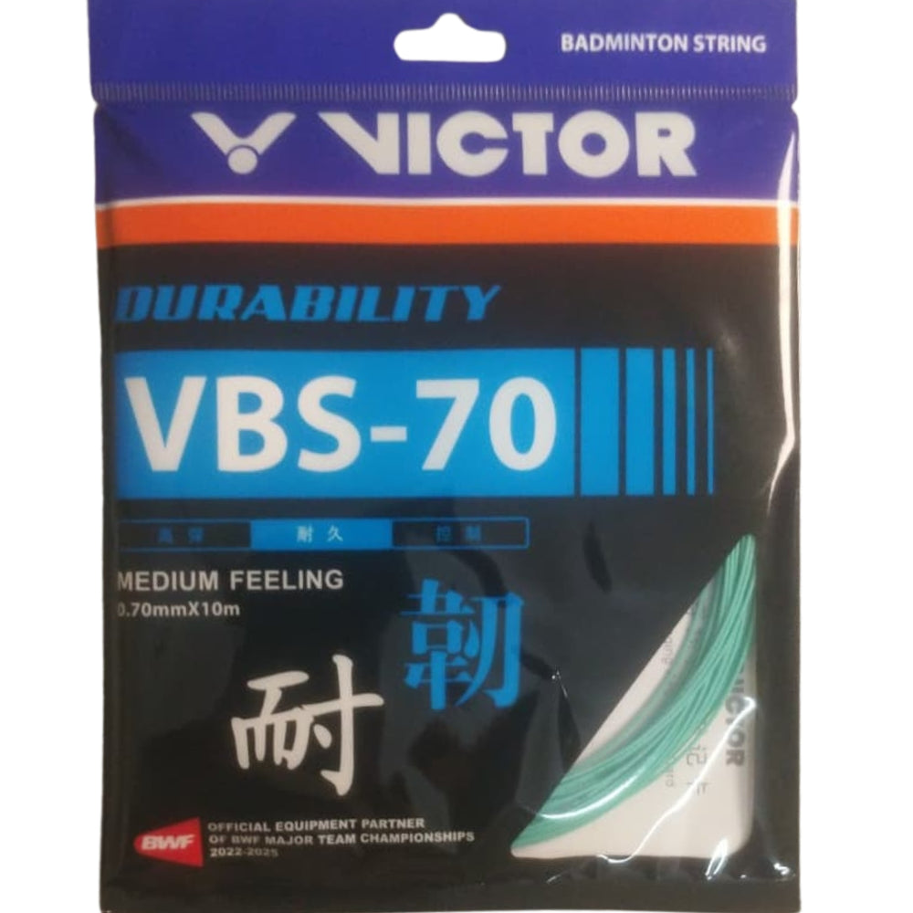 Victor VBS-70 Badminton String – 0.70mm Durable Multifilament String with Medium Feel, High Elasticity & Long-Lasting Performanc - Best Price online Prokicksports.com