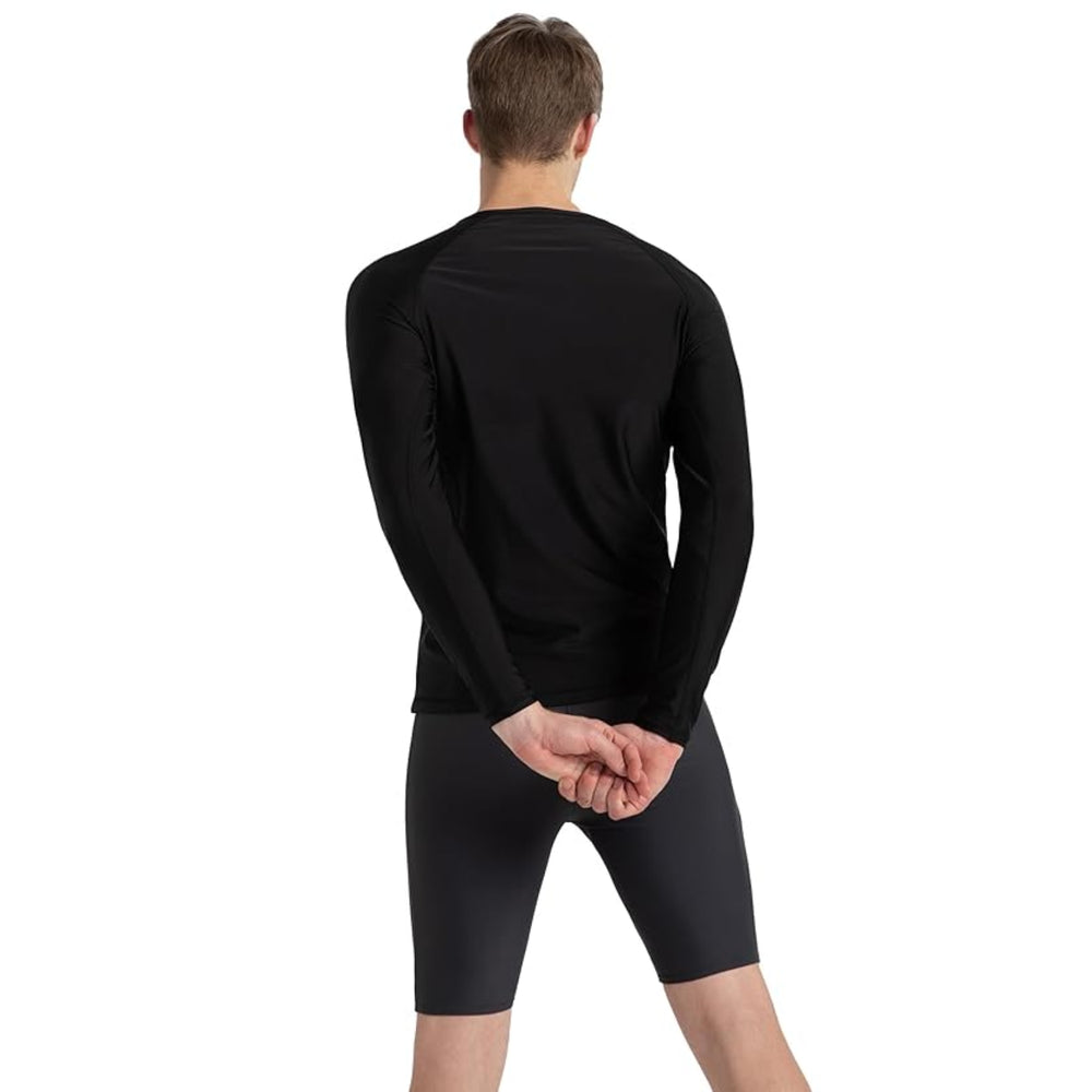 Speedo AM Performance Printed Swimactive Long Sleeve Suntop – Men UV Protection Swim Top, Quick Dry Stretch Rashguard, True Navy Blue/Cobalt Pop - Best Price online Prokicksports.com