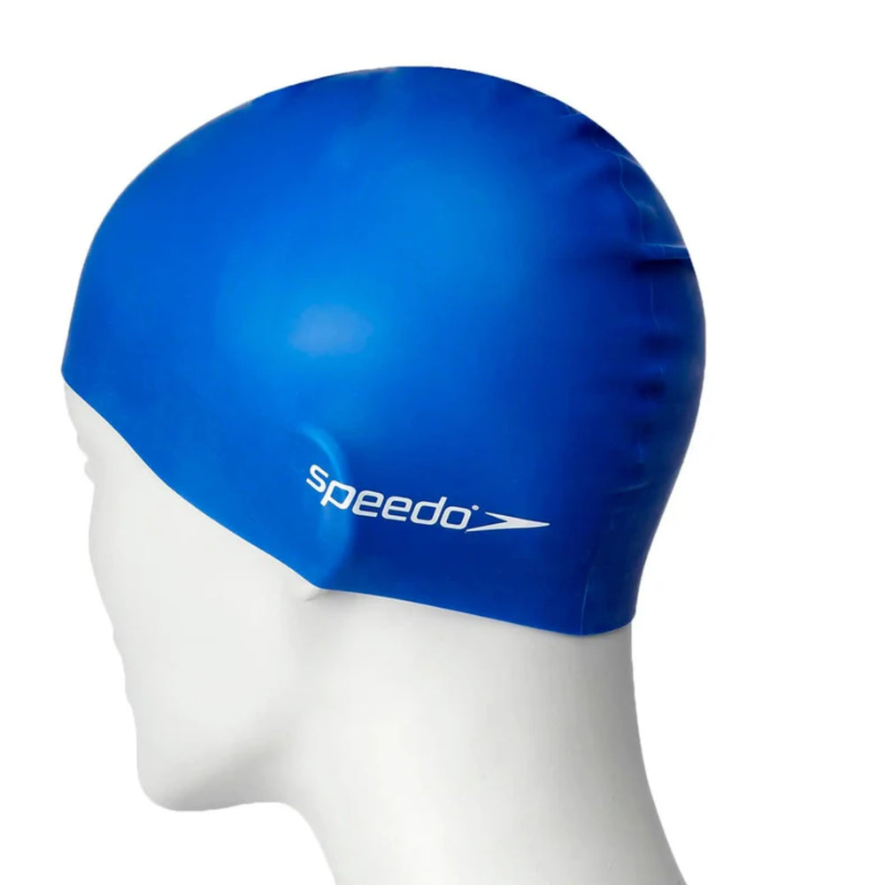 Speedo Flat Silicone Swim Cap – Adult Swimming Cap with Durable Stretch Fit, Tear-Resistant Silicone & Comfortable Hydrodynamic Design
