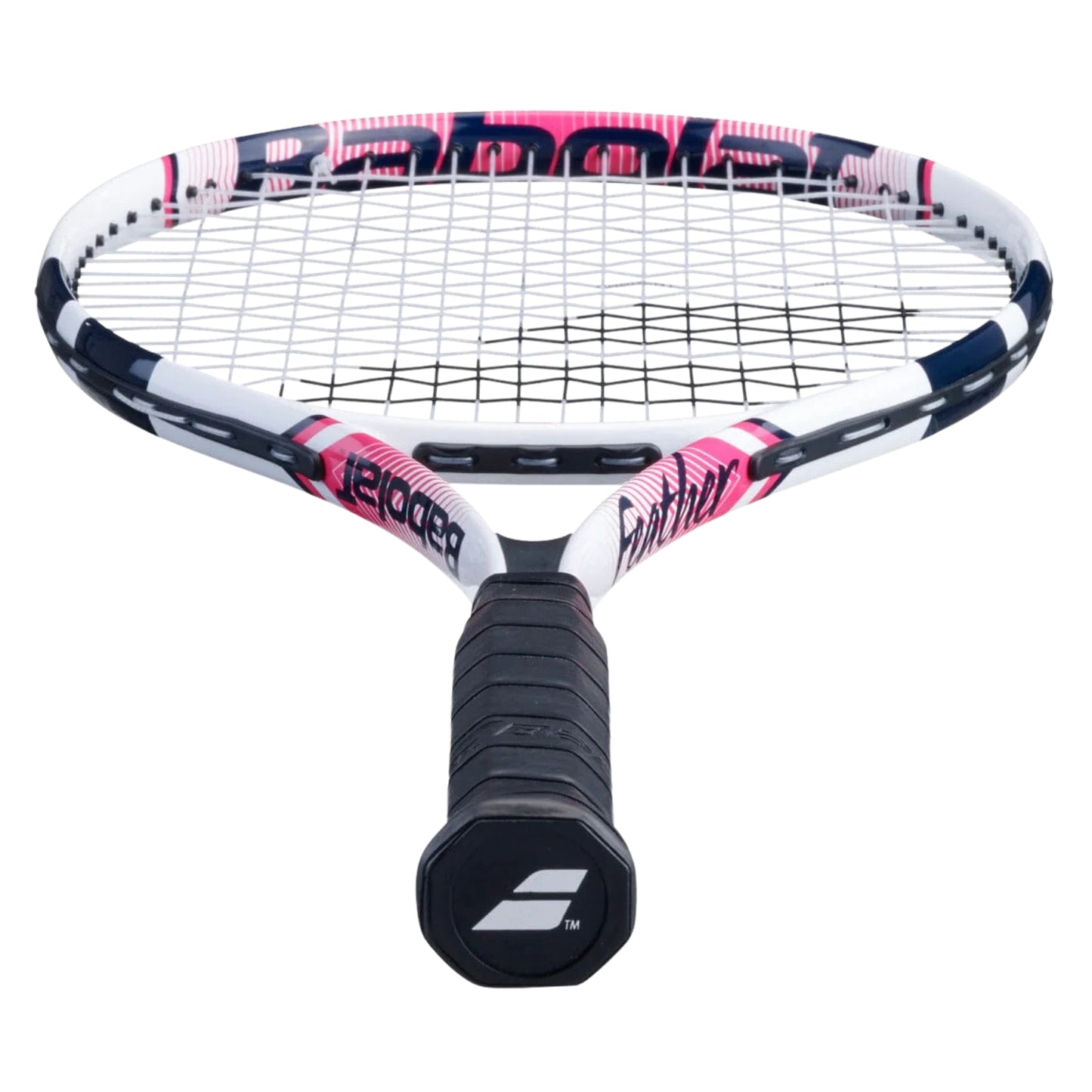 Babolat Feather Strung Tennis Racquet (Grip 2: 4 1/8) - 260g, White/Pink/Blue – Lightweight Control & Power (16x19) - Best Price online Prokicksports.com