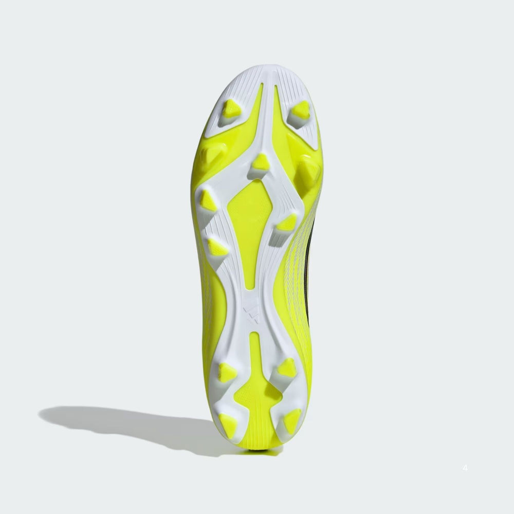 Adidas F50 Club FG/MG Football Shoes | Lightweight Speed Cleats with Fiberskin Upper | TESOYE/CBLACK/LUCRED - Best Price online Prokicksports.com
