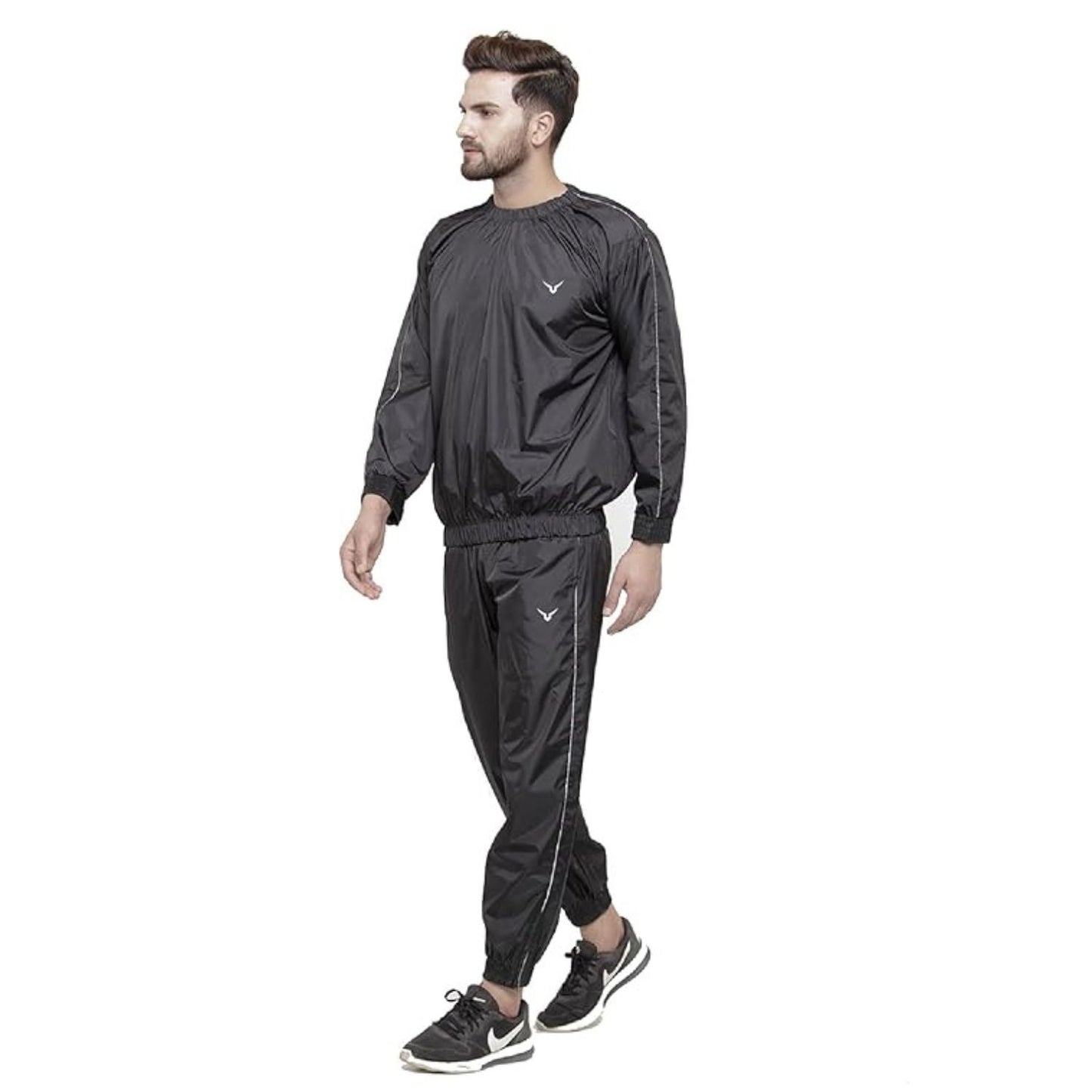 Invincible Men's Pro Sauna Suit Set | Full-Zip Jacket | Weight Loss & Sweat Enhancement | 100% Nylon - Best Price online Prokicksports.com