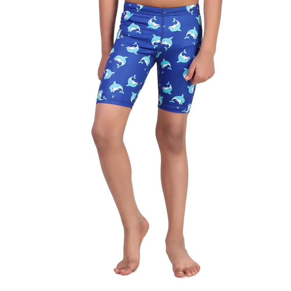 Viva Puffer 003 Kid’s Swimming Jammer, Navy | Stretchable Swim Shorts with Chlorine-Resistant Fabric & Comfortable Fit - Best Price online Prokicksports.com