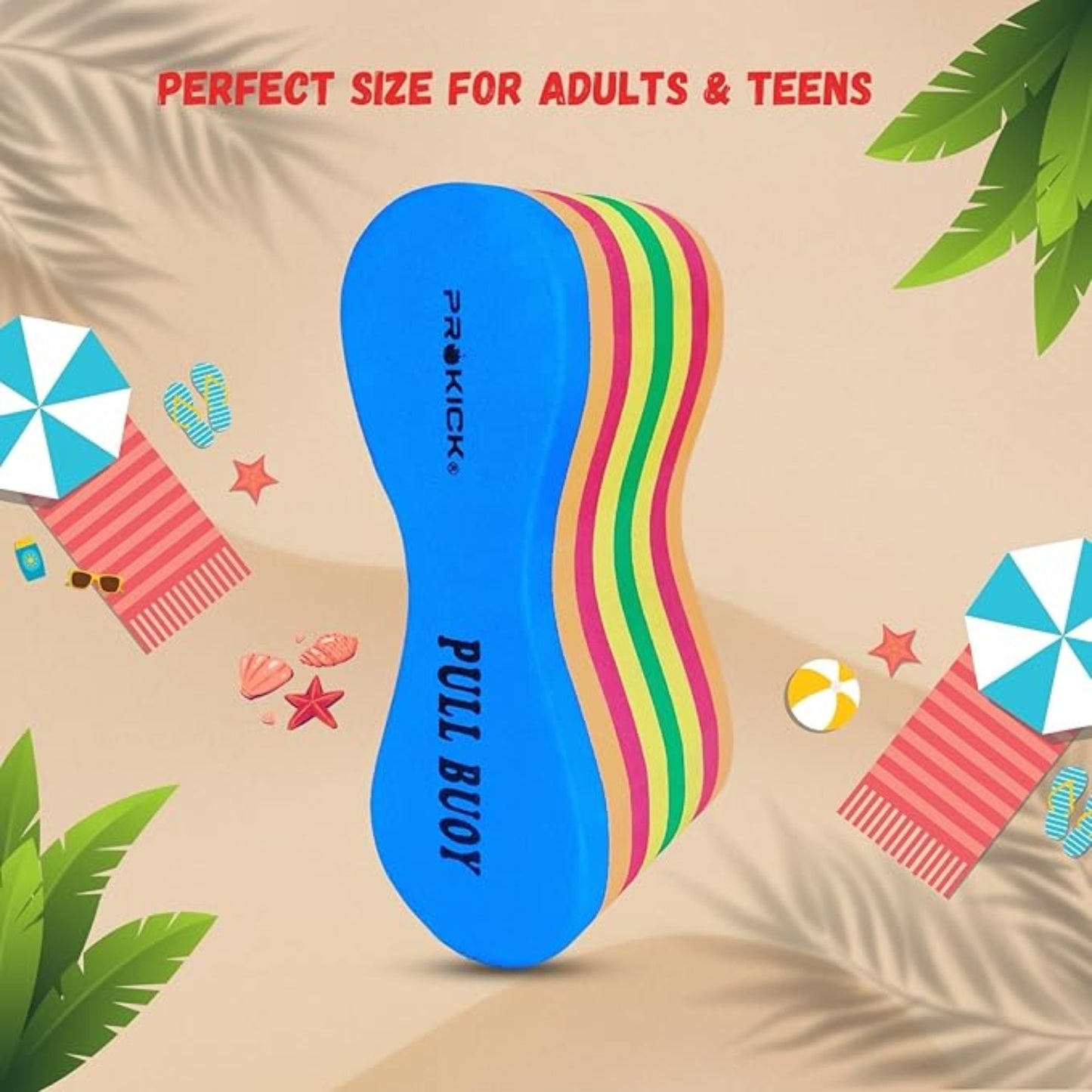 Prokick Pull Buoy, Adult (Multicolor - 1 Pc) - Best Price online Prokicksports.com