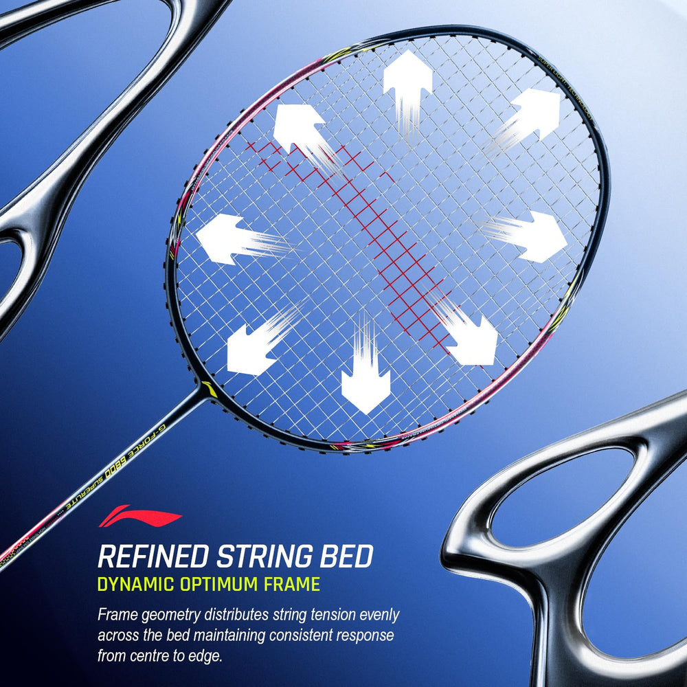 Li-Ning G-Force 6800 Superlite Unstrung Badminton Racquet, 5U G6 | Head Heavy, Flexible Shaft, Dynamic Optimum Frame