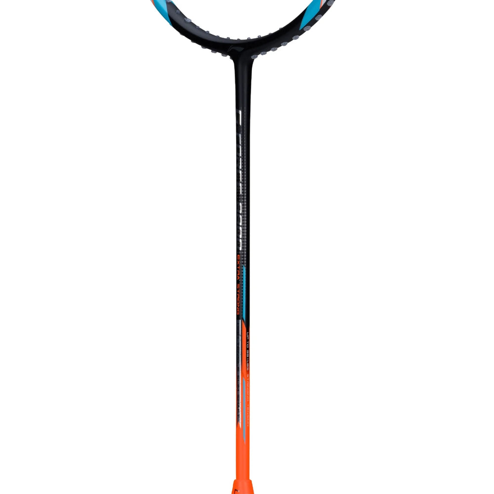 Li-Ning G-Force 8800 Extra Strong Strung Badminton Racquet 3U6 | Head-Heavy Carbon Frame with Dynamic Optimum Frame & 35 lbs Tension for Power Play (Black/Bright Orange) - Best Price online Prokicksports.com