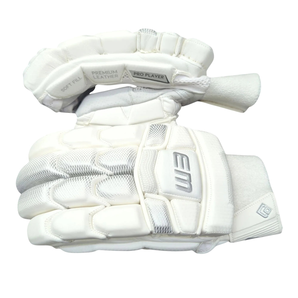 EM Pro Players Right Hand Batting Gloves – Men’s | Pro-Level Protection with Premium Leather Palm & Multi-Flex Design - Best Price online Prokicksports.com