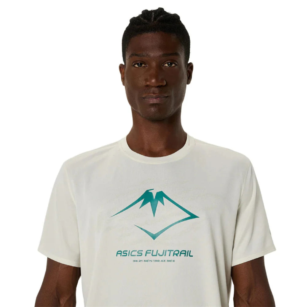 ASICS Fujitrail Logo SS Top Men T-Shirt Roundneck | Breathable Trail & Training Tee for Active Wear - Best Price online Prokicksports.com
