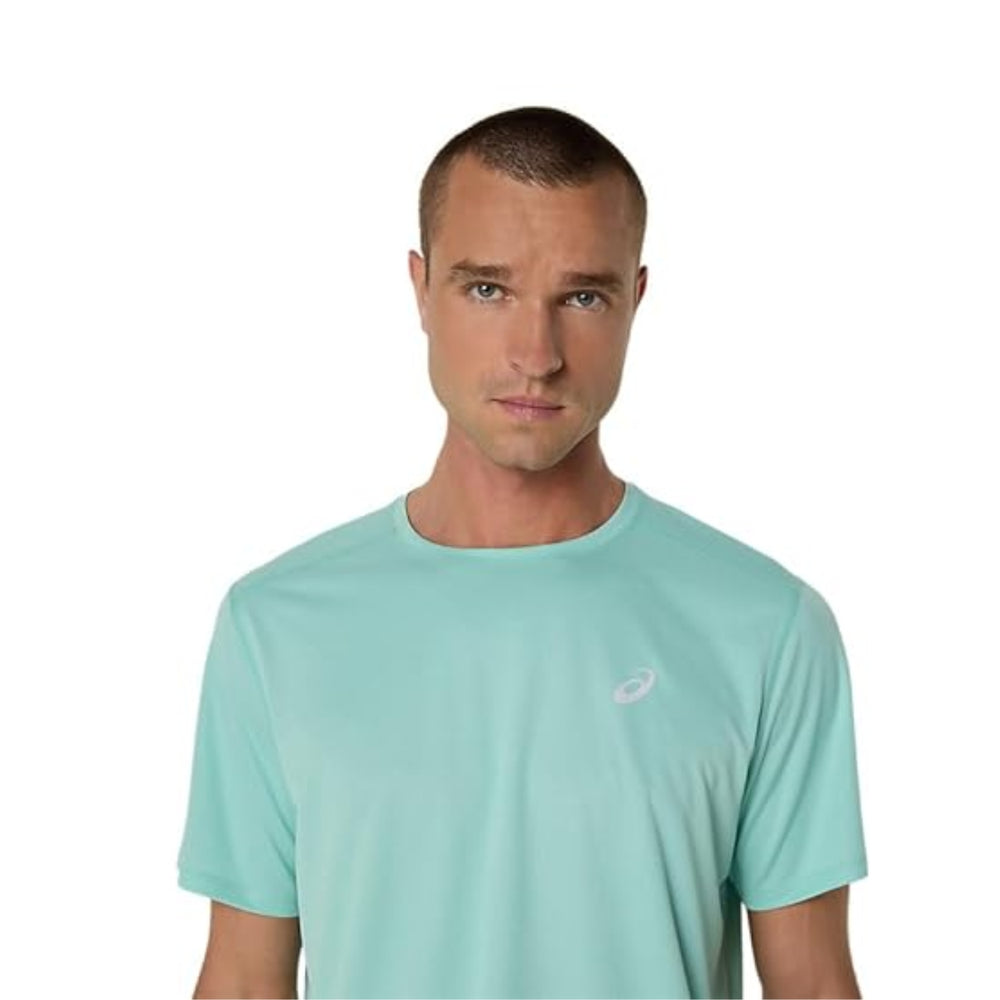ASICS Silver SS Top Men T-Shirt Roundneck | Lightweight Breathable Tee for Training & Everyday Wear - Best Price online Prokicksports.com