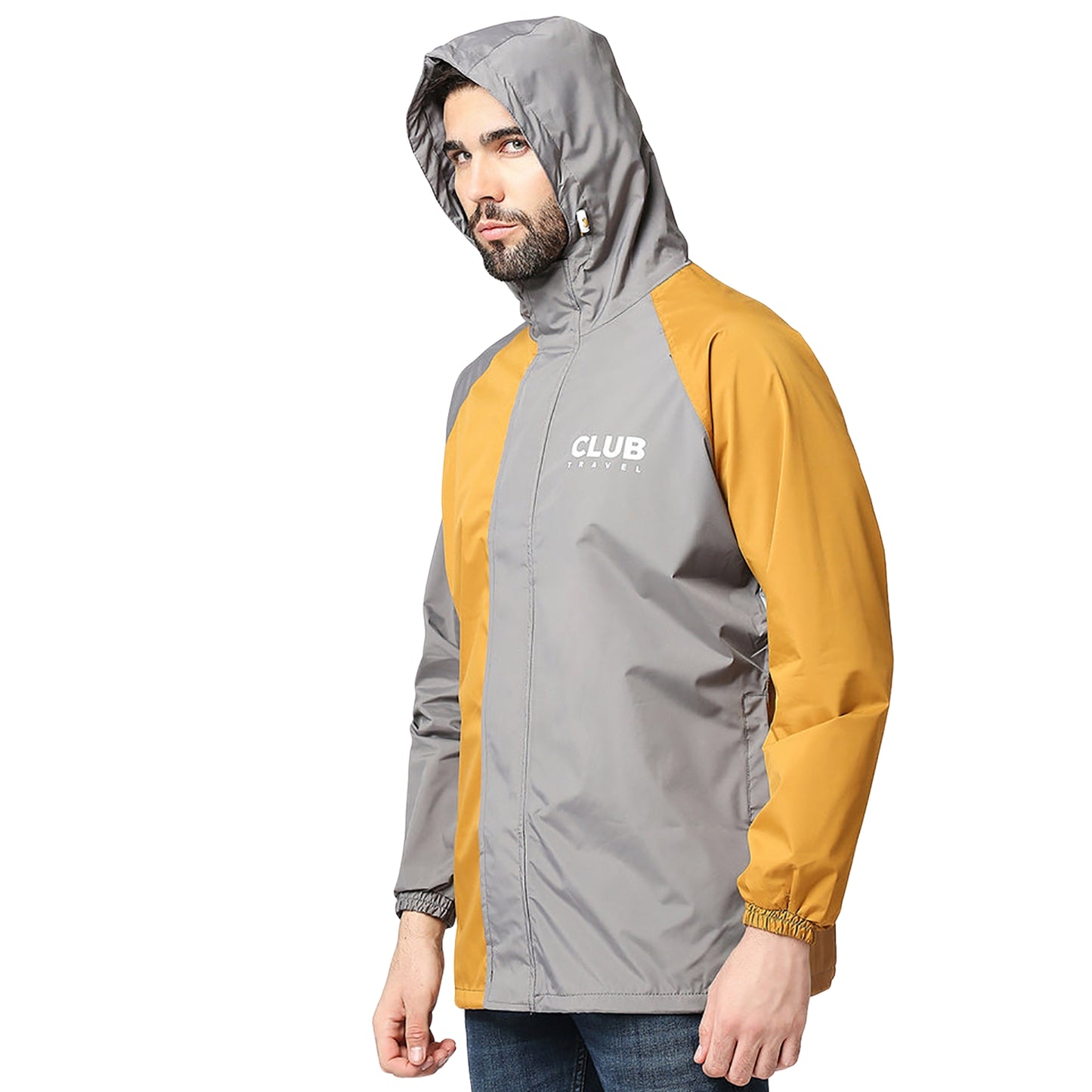 Zeel Outdoor Essential Men’s Waterproof Rain Jacket MJ106 – Lightweight, Hooded Windcheater for Monsoon, Travel, Trekking, Hiking, Camping - Best Price online Prokicksports.com