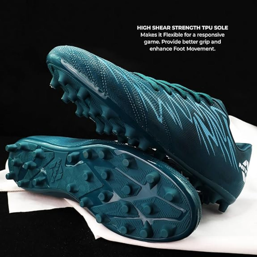 NIVIA Encounter MG 11 Football Shoes | Lightweight Multi-Ground Football Studs with TPU Outsole & Synthetic Leather Upper - Best Price online Prokicksports.com