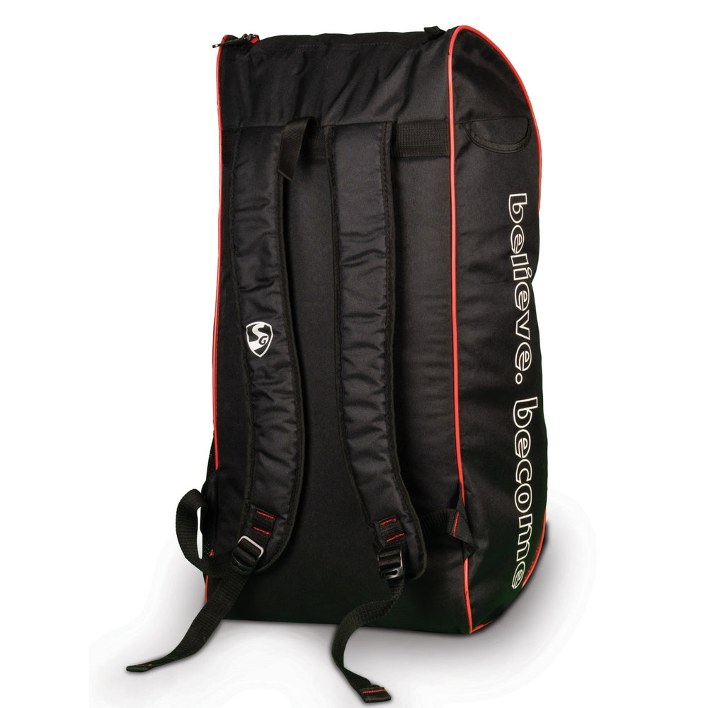 SG Dragon Ace Duffle Cricket Kitbag Large | Spacious Cricket Gear Bag with Shoe Compartment | Durable Sports Kit Bag – Black/Red - Best Price online Prokicksports.com