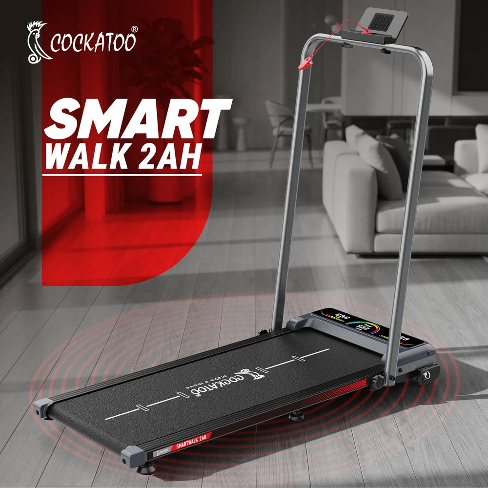 Cockatoo SmartWalk 2AH Walkpad – Foldable Under-Desk Walking Treadmill with Remote Control, LED Display & Compact Home Fitness Design - Best Price online Prokicksports.com