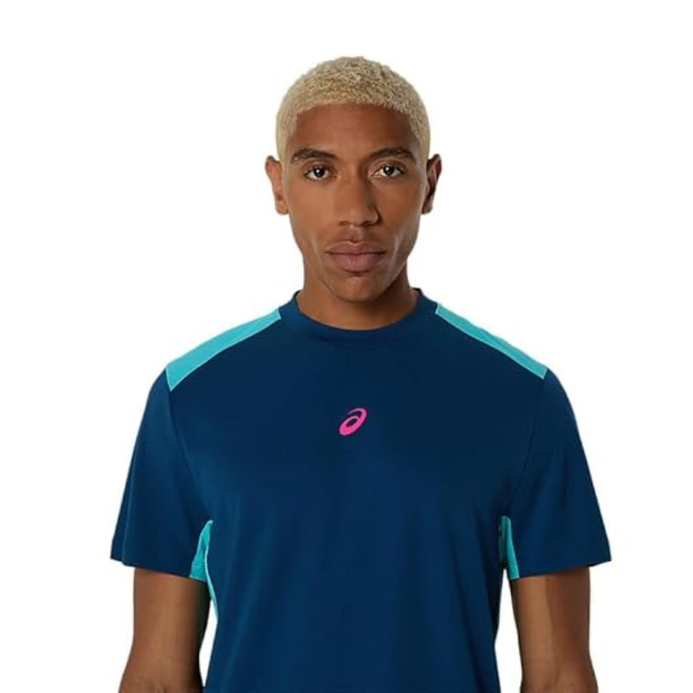 ASICS Padel Court SS Top Men T-Shirt Roundneck | Lightweight Breathable Sports Tee for Padel & Active Wear - Best Price online Prokicksports.com