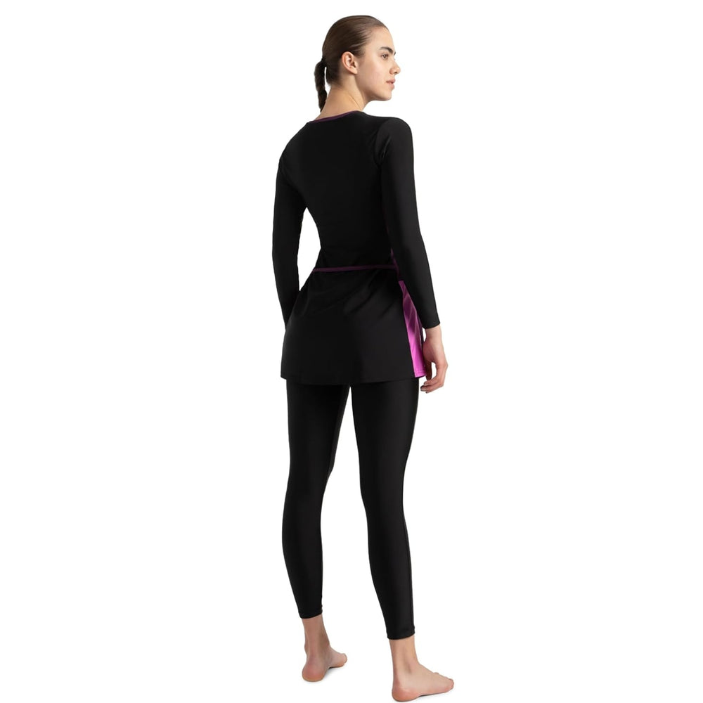 Speedo Colorblock Two Piece Full Body Suit – Girls Swimming Set - Best Price online Prokicksports.com