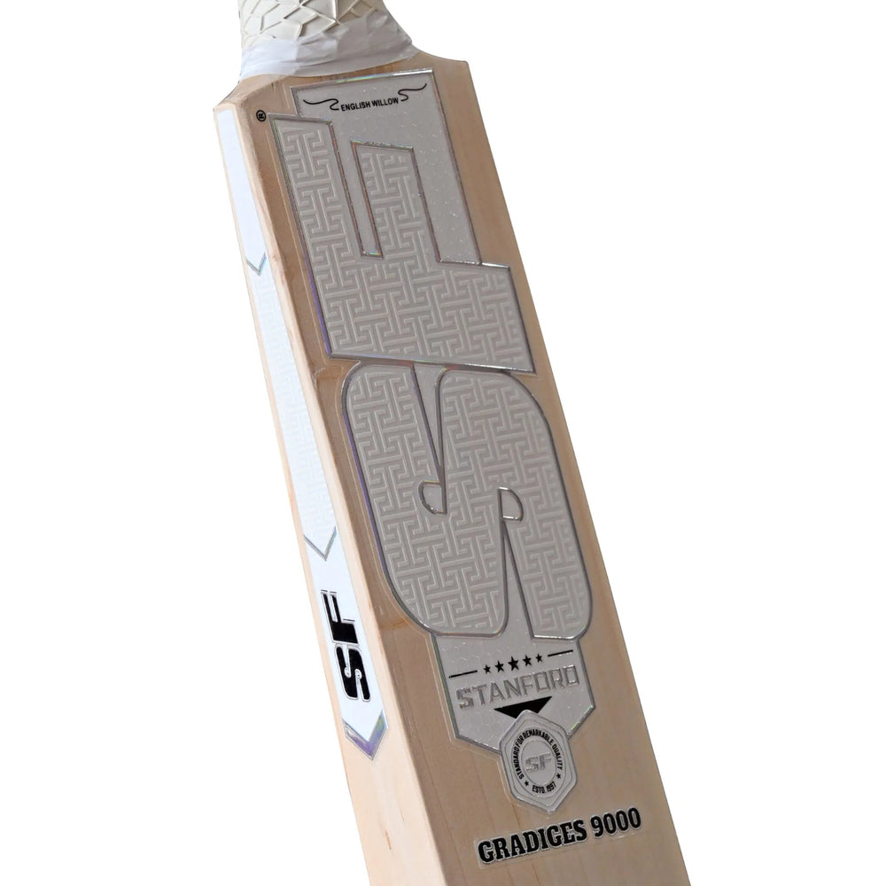 SF Gradiges 9000 English Willow Cricket Bat - SH | Premium Grade Willow with Thick Edges, Mid Sweet Spot & Professional Performance - Best Price online Prokicksports.com