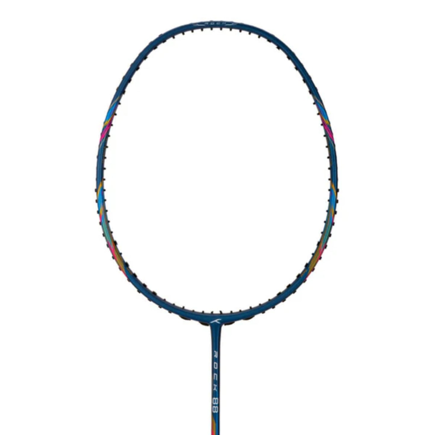 HUNDRED (2S101-4) Rock 88 Strung Badminton Racquet – Navy Blue (4U, 82g, G6) | Head-Heavy Power with Carbon Fibre Frame & Flexible Shaft - Best Price online Prokicksports.com
