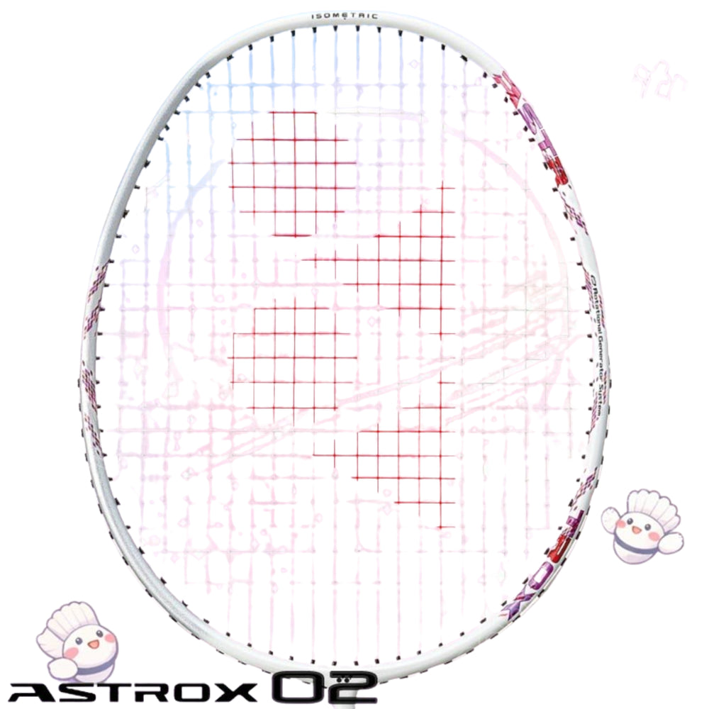 Yonex Astrox 02 Ability Strung Badminton Racquet – 4U4 (White/Pink) | Head-Heavy Power with Flexible Shaft & ISOMETRIC Frame - Best Price online Prokicksports.com
