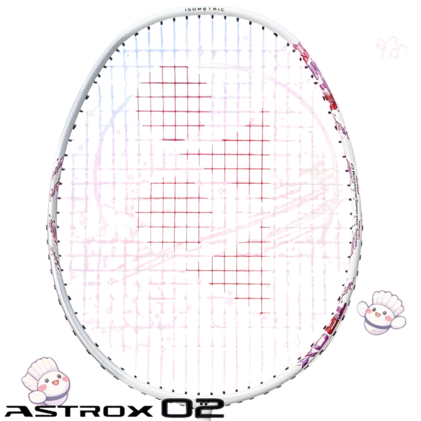 Yonex Astrox 02 Ability Strung Badminton Racquet – 4U4 (White/Pink) | Head-Heavy Power with Flexible Shaft & ISOMETRIC Frame - Best Price online Prokicksports.com