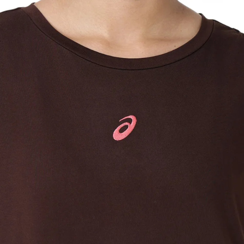 ASICS Gathered Shoulder SS Top for Women | Round Neck Sports T-Shirt - Best Price online Prokicksports.com