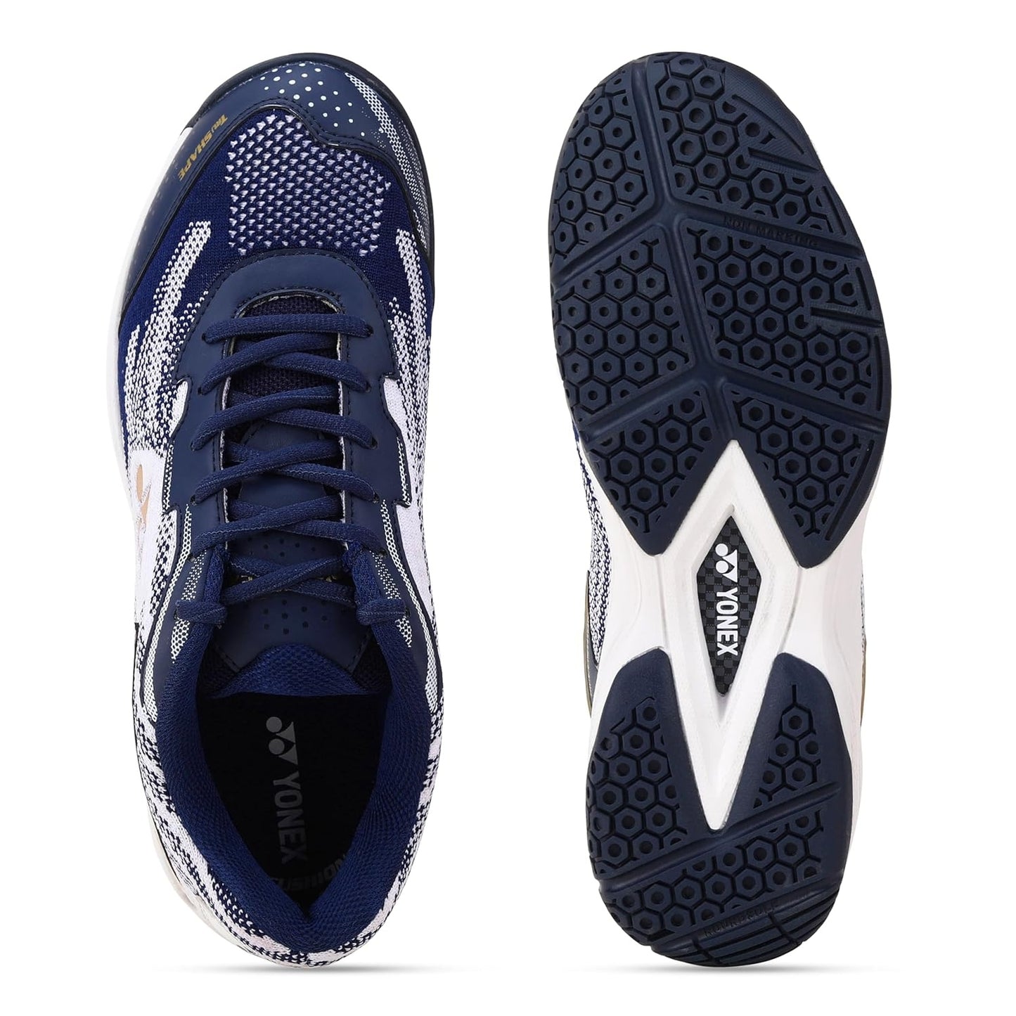 Yonex V200-i Men's Badminton Shoes – Tru Cushion, Tru Shape, Non-Marking Sole, Radial Blade Grip, Lightweight Sports Footwear